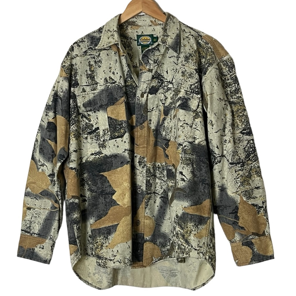 Cabela’s | LIKE NEW heavyweight flannel button front hunting forest shacket